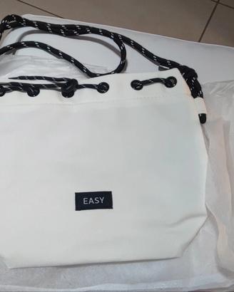 borsa casual bianca in tessuto