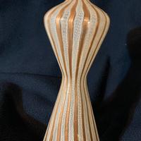 MURANO: vaso 1950/60 zanfirico avventurina