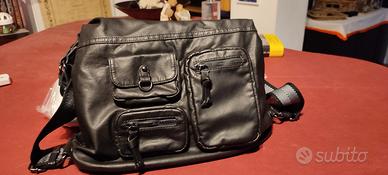 borsa scomparti spalla trasformabile in zaino 