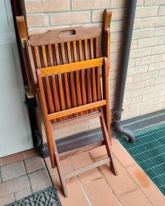 6Sedie da giardino in legno in perfette condizioni