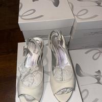 Scarpe satin raso avorio