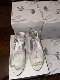 Scarpe satin raso avorio