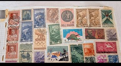 1 SERIE FRANCOBOLLI ITALIANI DEL  1957 IN POI