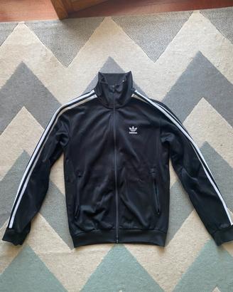 Felpa Adidas Originals nera con logo Trefoil