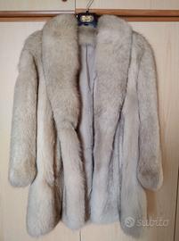 Pelliccia in volpe argentata–artigianale su misura