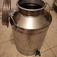 Serbatoio in acciaiol inox 100 l con rubinetto