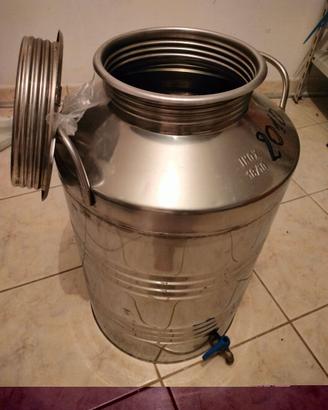 Serbatoio in acciaiol inox 100 l con rubinetto