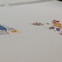 copertina per culla di piquet in cotone e lenzuola