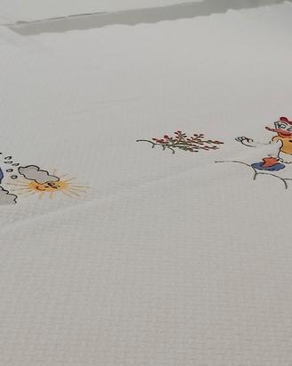copertina per culla di piquet in cotone e lenzuola