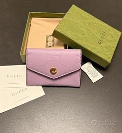 Portafoglio Gucci GG Marmont lilla