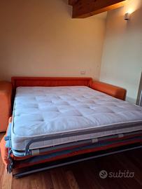 Divano letto matrimoniale marca poltrone e sofà