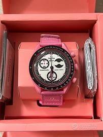 Orologio Moonphase rosa design sportivo