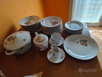 servizio piatti in porcellana