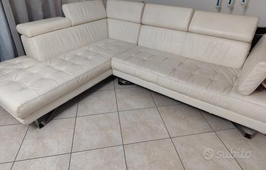 Divano angolare ecopelle 