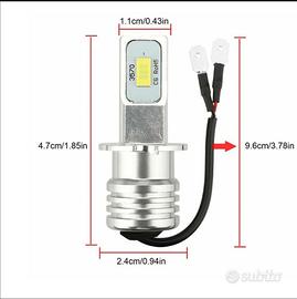 lampade h3 led 80watt 6000 Kelvin 