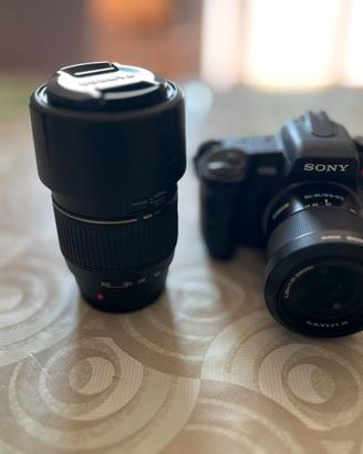 Sony Alpha 200 + 18/55  + Tamron 70/300