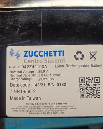 BATTERIA MEDIUM robot zucchetti 4.0 STIGA  wipper