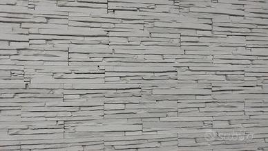 Rivestimento gesso bianco muretto 