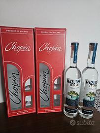 Set bottiglie vodka da collezzione 2+2