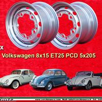 2 pz. cerchi Volkswagen Maggiolino 8x15 ET25 5x205