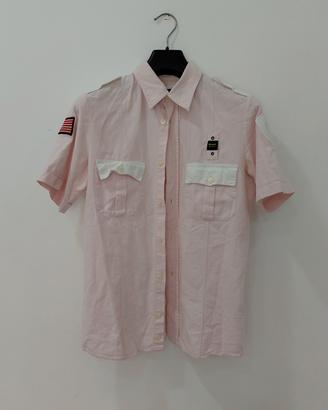Camicia rosa Blauer USA originale – taglia 14, sti