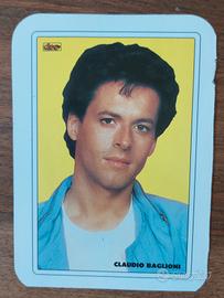 Foto-cartolina di Claudio Baglioni degli anni '80
