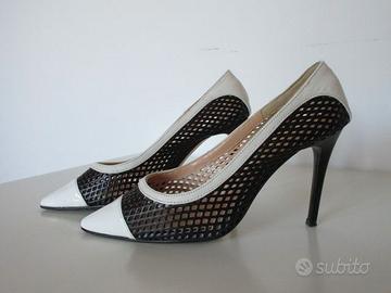Scarpe tacco elegante Bianco & Nero