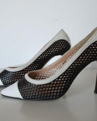 Scarpe tacco elegante Bianco & Nero