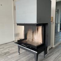 CAMINO A LEGNA TRIFACCIALE