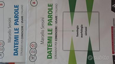 libri testo scuola italiano "DATE MI LE PAROLE"