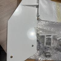 X2 Staffe di sostegno muro bianche x tenda solare