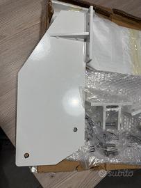 X2 Staffe di sostegno muro bianche x tenda solare