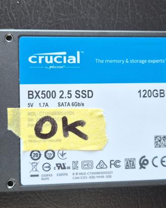SSD Sata 120GB Crucial BX500