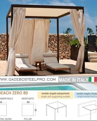 PERGOLA BEACH ZERO - 80 - 4X4 MT
