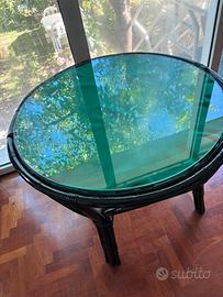 Tavolo tondo in bambu’