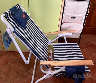 Sedia da Spiaggia Reclinabile Flamingueo