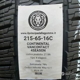 2 gomme 215 65 16c continental a21186
