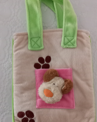 Borsa bambina in peluche benetton