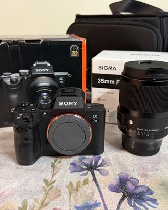 Sony A7III + Sigma  35 1.4  Art DG DN +2x SD 256gb