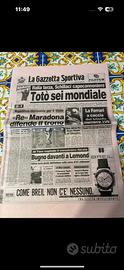 Gazzetta dello sport del 8 luglio 1990