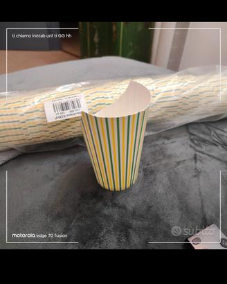 100 porta patatine in cartone 
