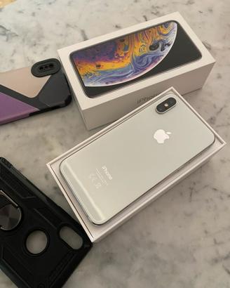 iPhone XS 512 GB white perla con accessori e cover