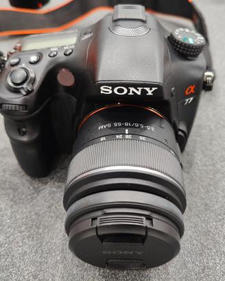 Macchina Fotografica Sony Alfa77 con accessori