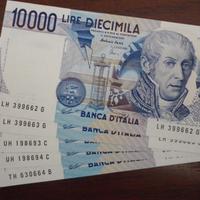 Lotto Banconote 10000 Lire Alessandro Volta FDS