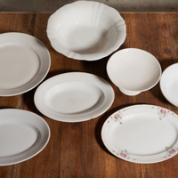 Set di 7 piatti in ceramica da cucina anni 1900