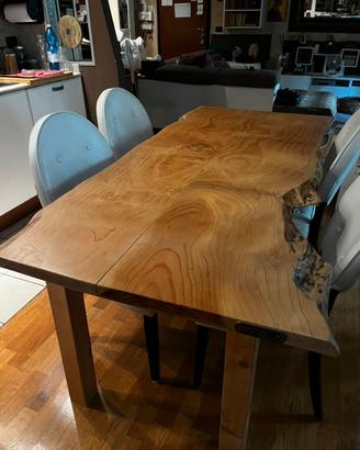 Tavolo design legno naturale