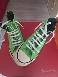ALL STAR VERDE FLUO CON CERNIERA
