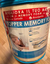 Topper singolo in memory 3 cm   90x190