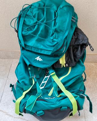 Zaino Trekking Quechua  Symbium 70L+ 10L  access