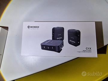 Moman C1X microfono wireless lavalier duo